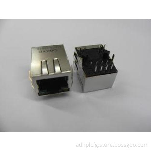 10/100base Tab Down Transformer RJ45, RJ45 Single Port Conn